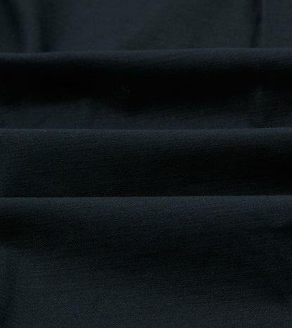 Drake's Navy Satin Cotton Popover Work Shirt