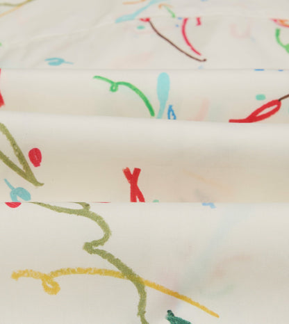 Drake's Mayumi Y. for Drake’s Print Cotton Camp Collar Short Sleeve Shirt
