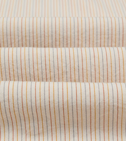 Drake's Mayumi Y. for Drake’s Stripe Cotton Camp Collar Short Sleeve Shirt