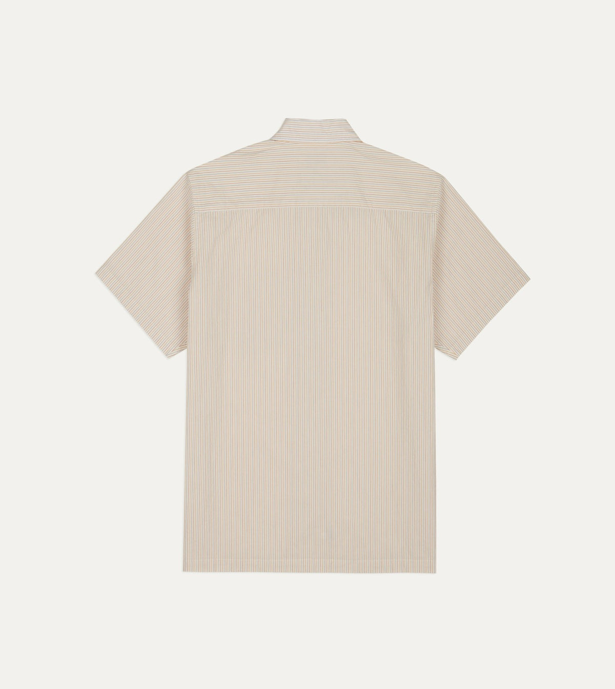 Drake's Mayumi Y. for Drake’s Stripe Cotton Camp Collar Short Sleeve Shirt