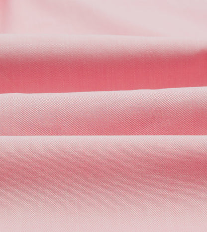 Drake's Pink Pinpoint Oxford Cotton Cloth Button-Down Shirt