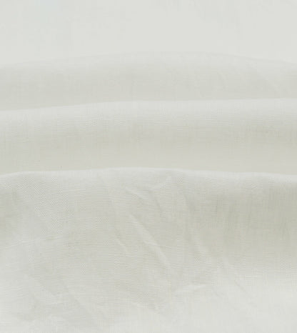 Drake's Ecru Linen Spread Collar Shirt