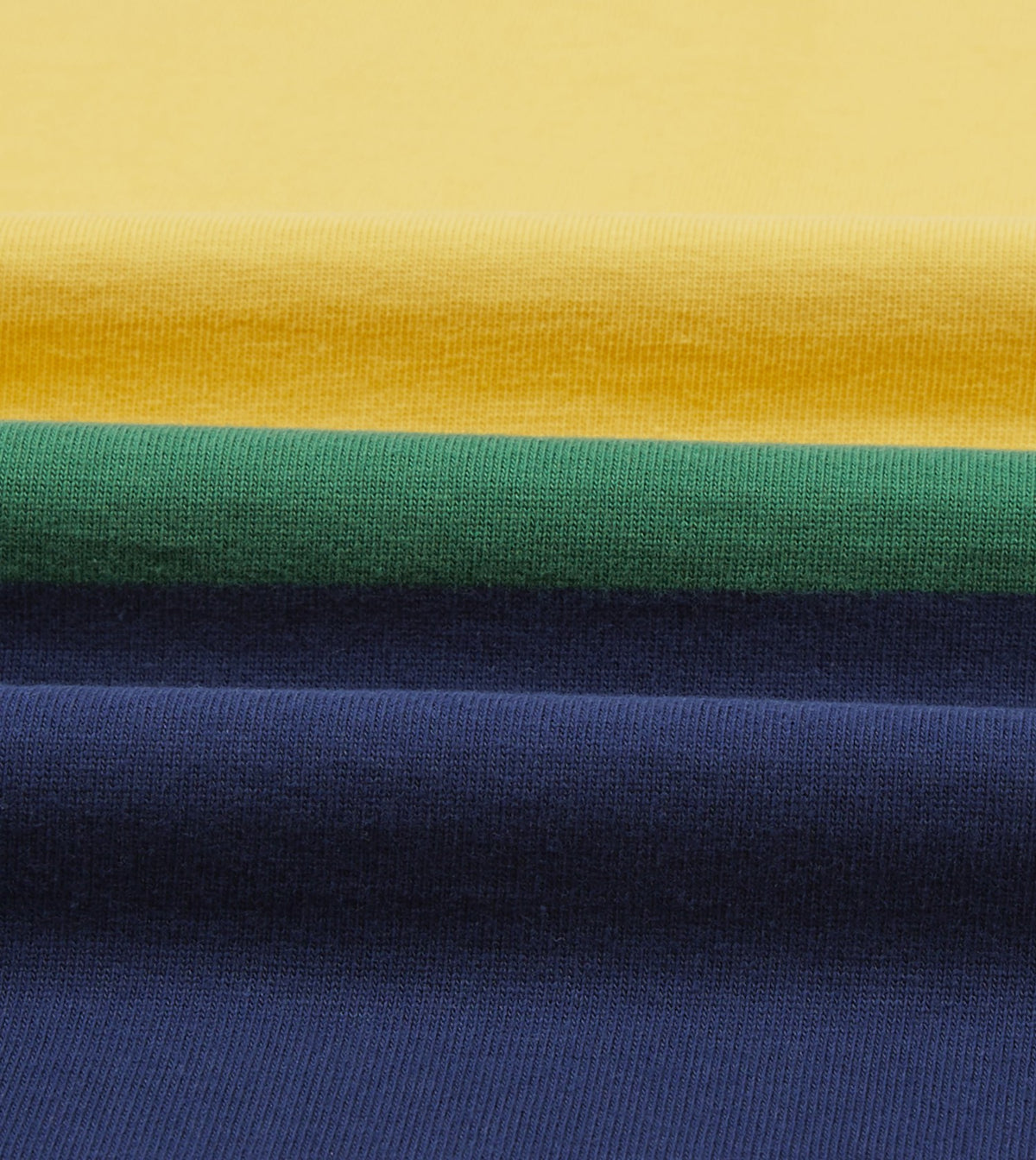 Drake's Pink, Green, Yellow and Navy Multi Stripe Cotton Rugby Shirt