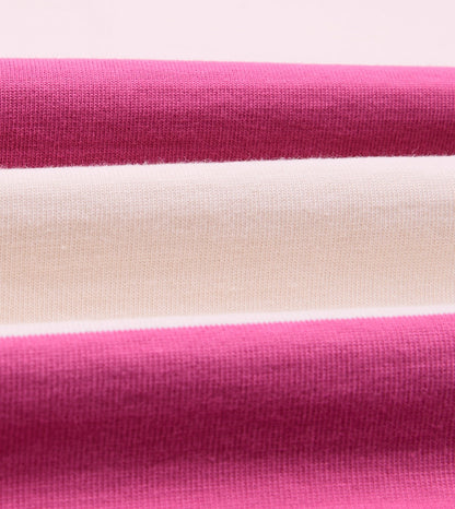 Drake's Pink and White Stripe Cotton Mandarin Collar Rugby Shirt