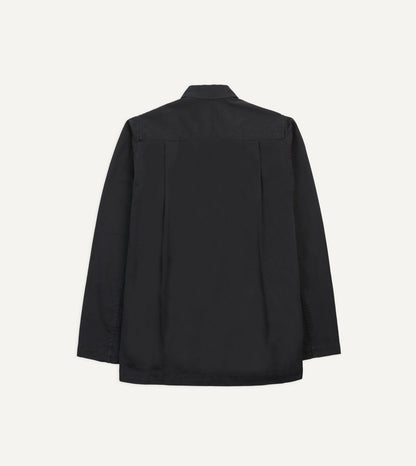Drake's Navy Cotton Military Overshirt