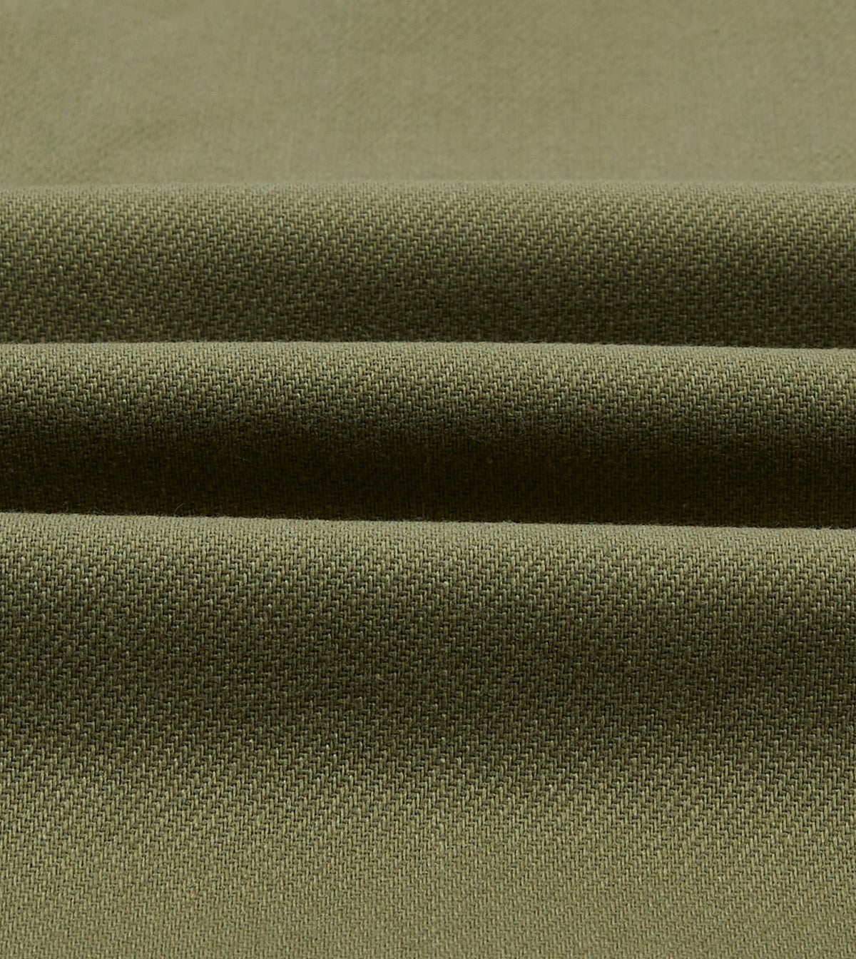 Drake's Green Cotton Twill Military Overshirt