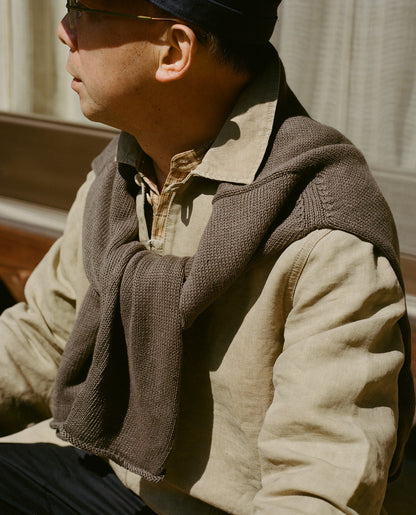Drake's Sand Linen Smock