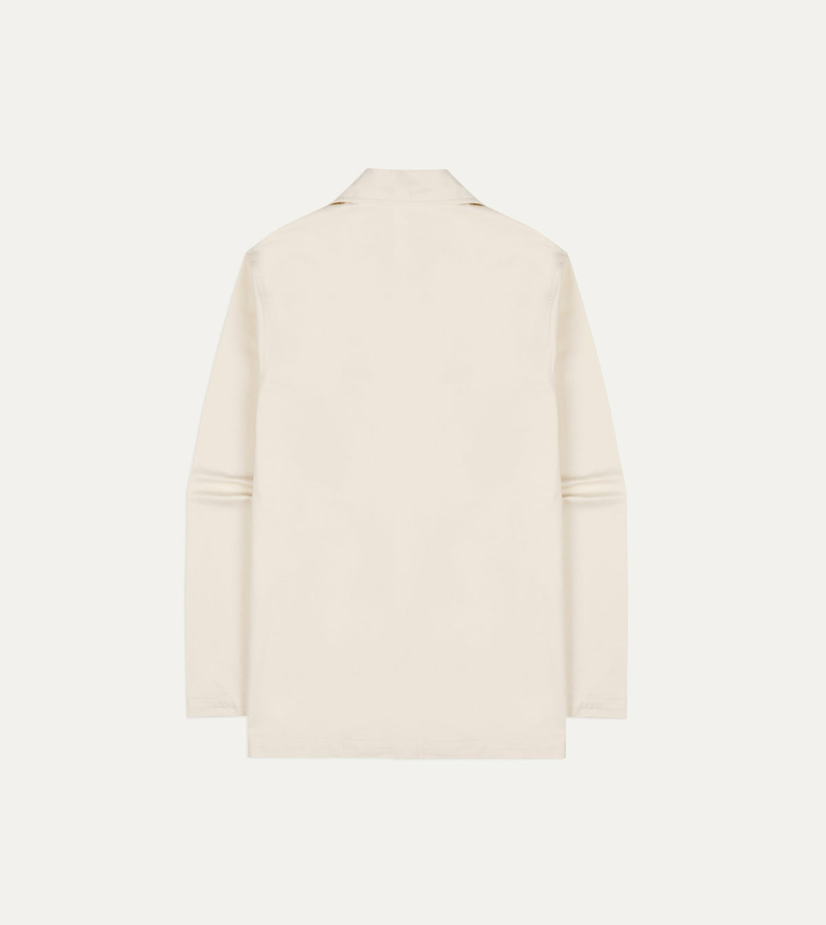 Drake's Ecru Cotton Tie Front Smock