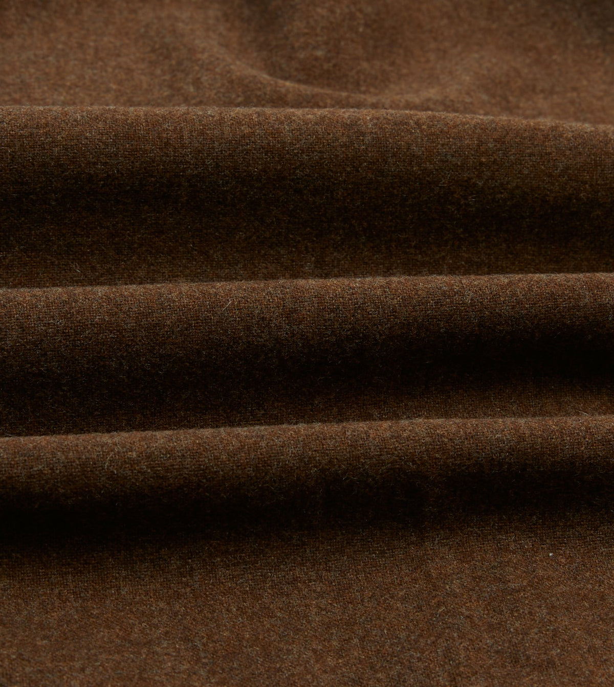 Drake's Brown Wool Two-Pocket Work Shirt
