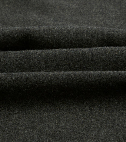 Drake's Grey Wool Four-Pocket Camp Collar Work Shirt