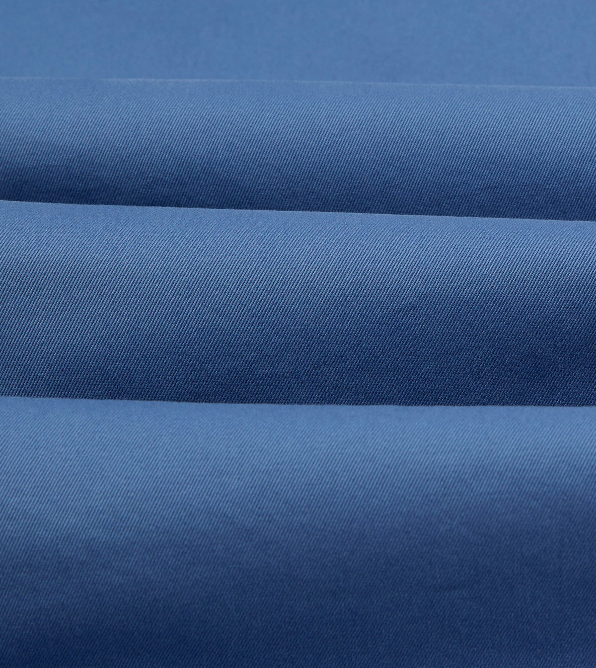 Drake's Blue Cotton Long Point Collar Work Shirt