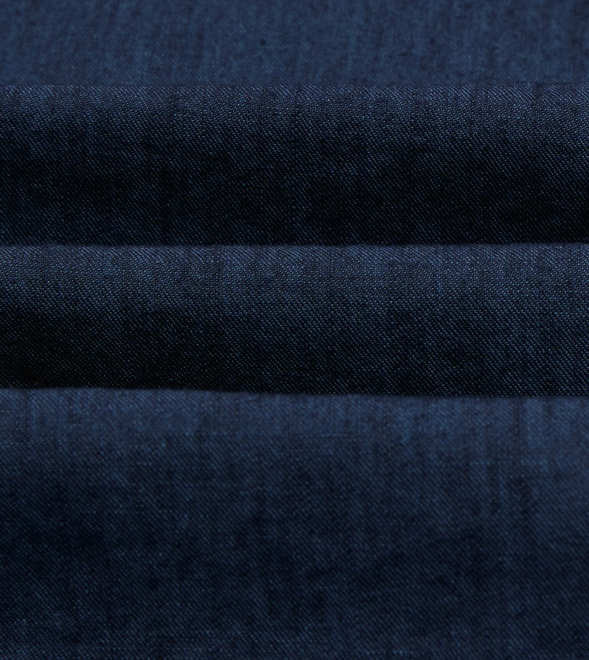 Drake's Navy Cotton Linen Two-Pocket Work Shirt