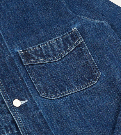 Drake's BEAMS F & Drake’s Vintage Blue Selvedge Denim Five-Pocket Chore Jacket
