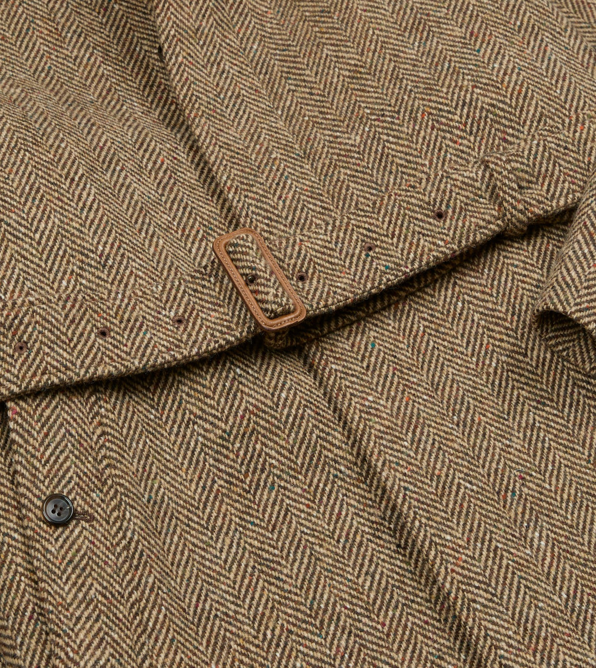 Drake's BEAMS F & Drake’s Tweed Raglan Overcoat