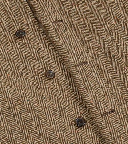 Drake's BEAMS F & Drake’s Tweed Raglan Overcoat