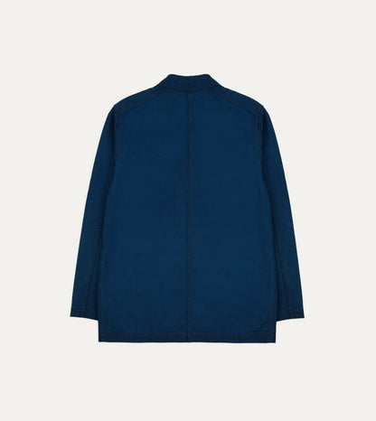 Drake's Indigo Dyed Chore Jacket