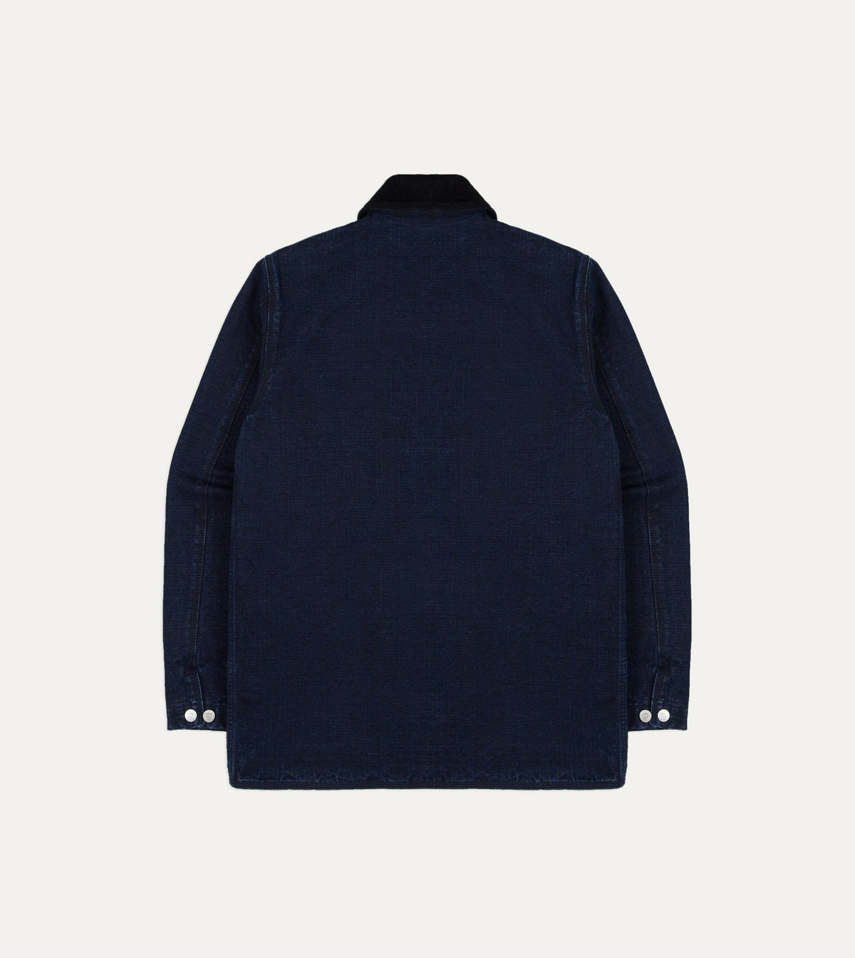 Drake's Indigo Denim Lined Chore Jacket