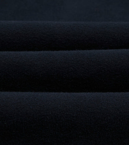 Drake's Navy Moleskin Raglan Work Coat