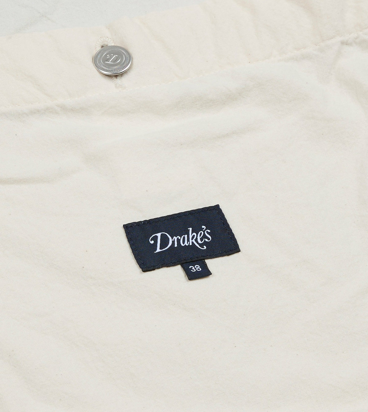 Drake's Navy Moleskin Raglan Work Coat