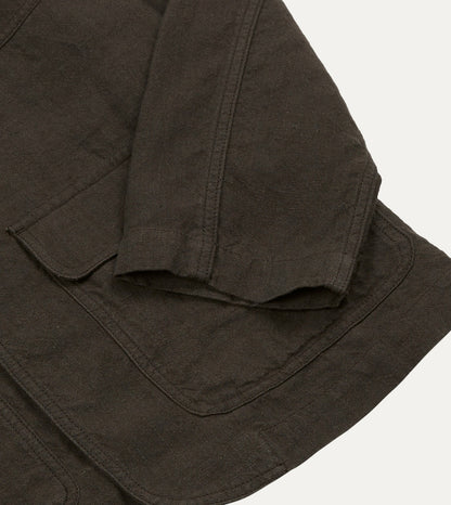 Drake's Brown Linen Forestière Jacket