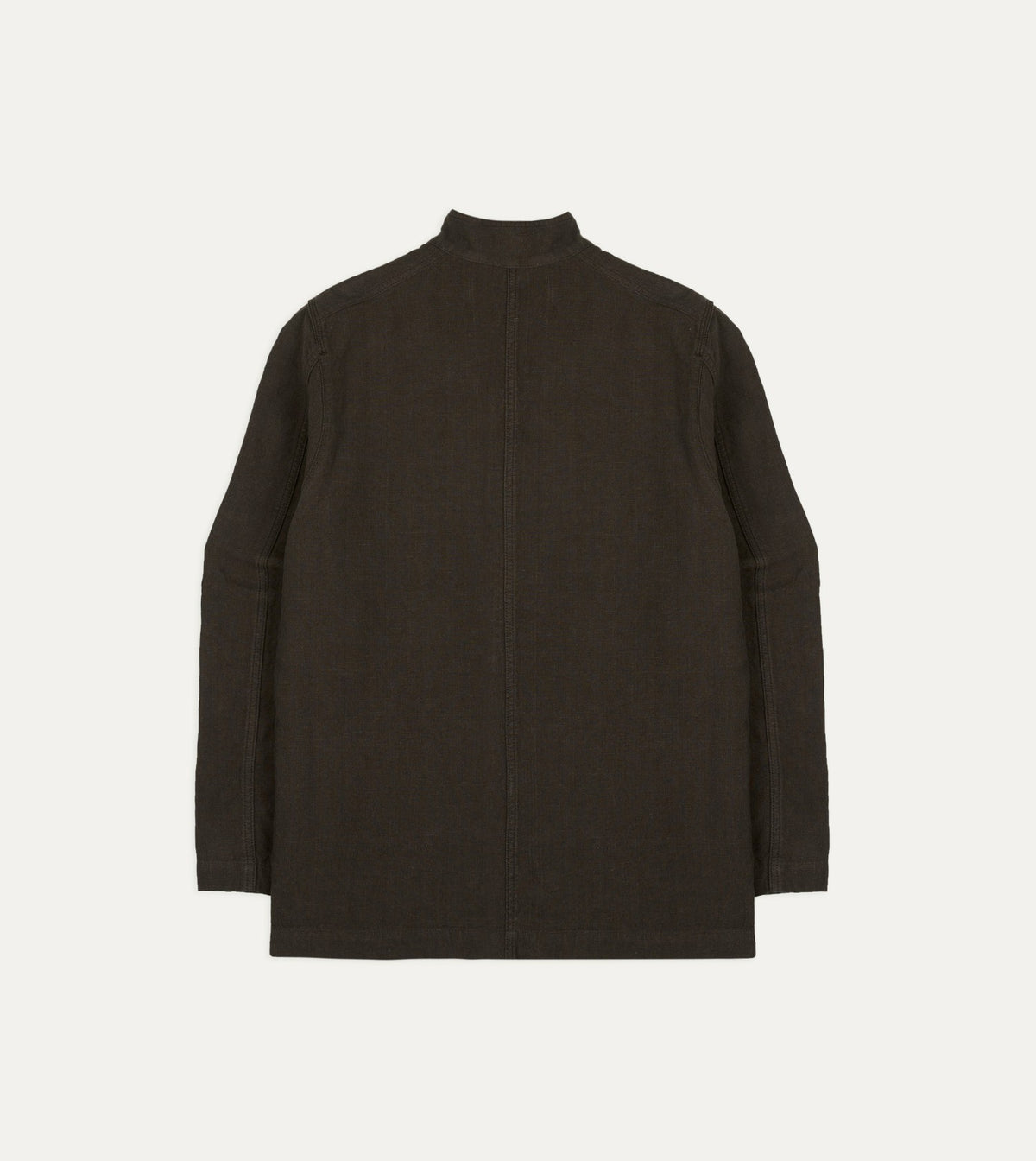 Drake's Brown Linen Forestière Jacket