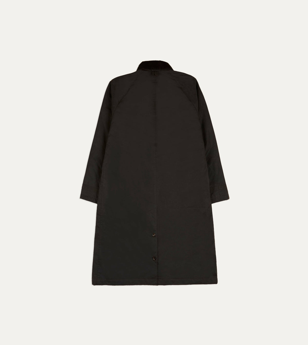 Drake's Brown Waxed Cotton Service Mac