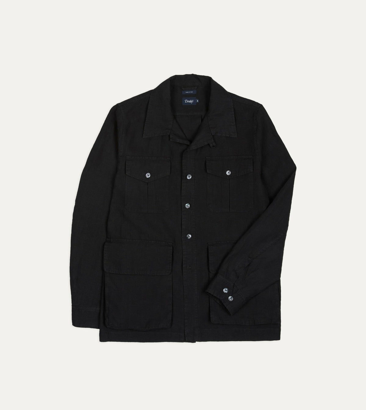 Drake's Black Linen Games Tunic