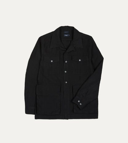 Drake's Black Linen Games Tunic