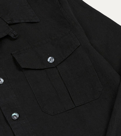 Drake's Black Linen Games Tunic