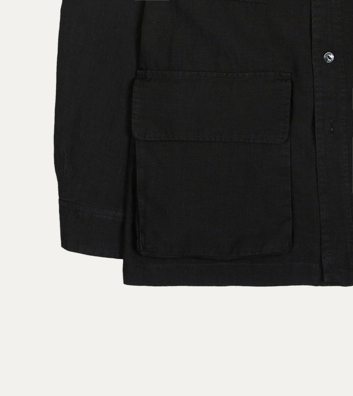Drake's Black Linen Games Tunic