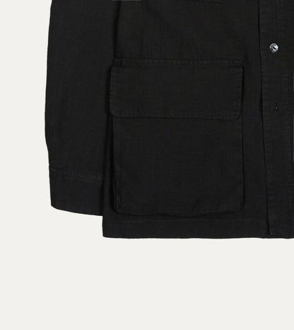 Drake's Black Linen Games Tunic