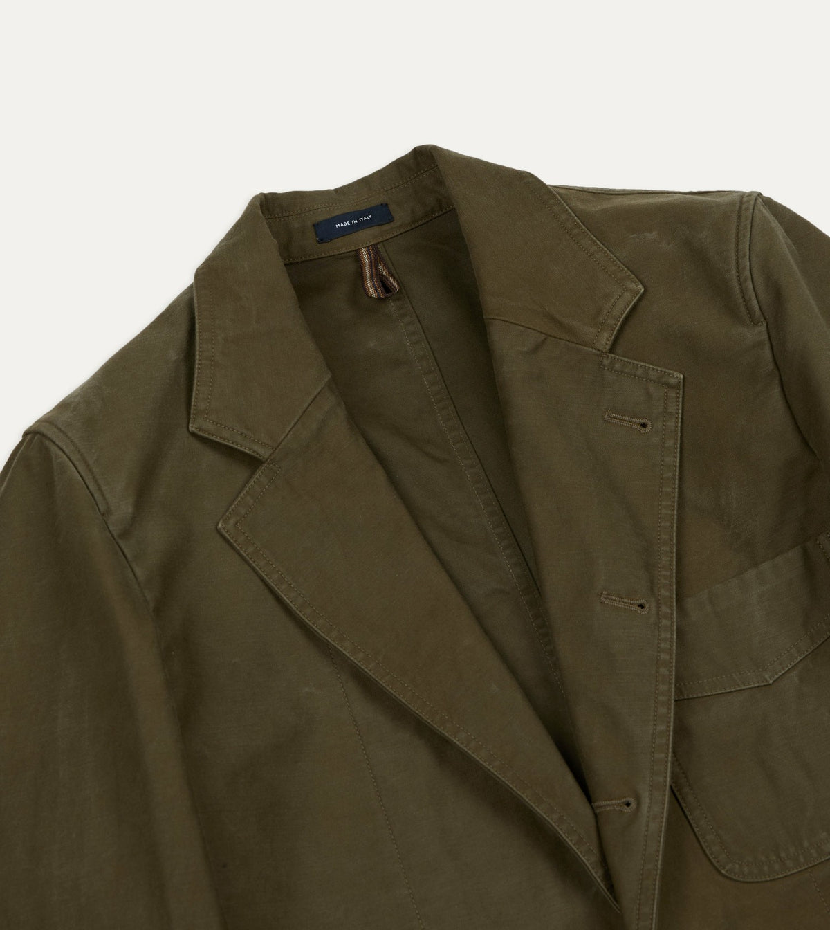 Drake's Green Cotton Travel Games Blazer