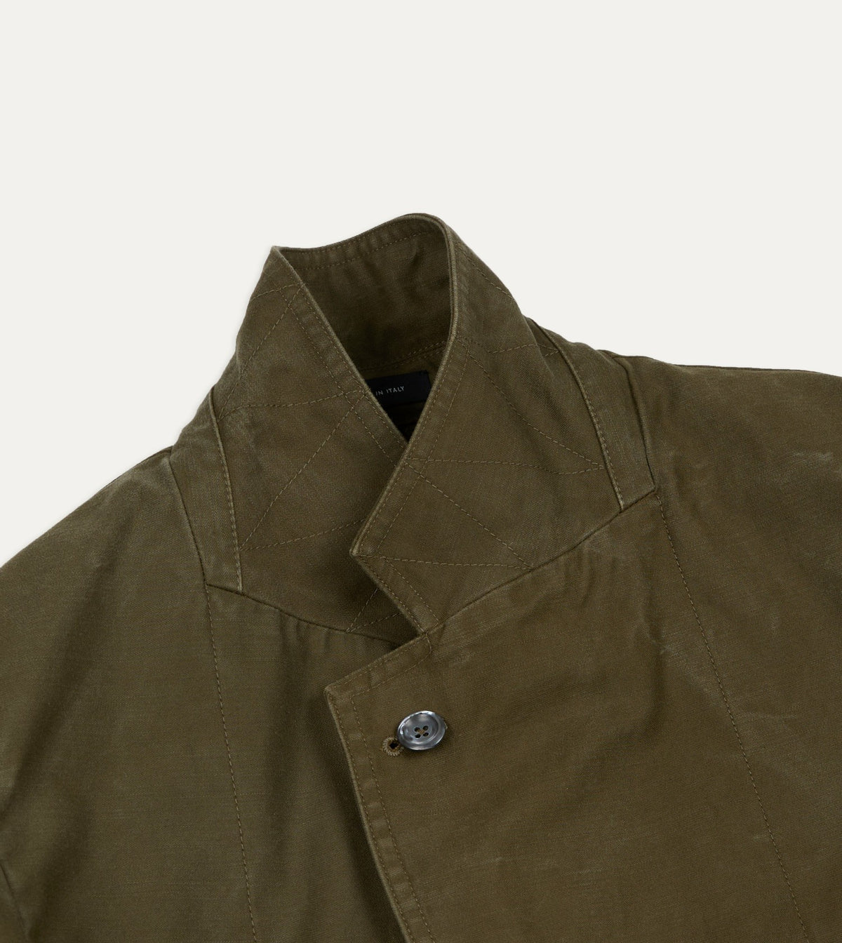 Drake's Green Cotton Travel Games Blazer