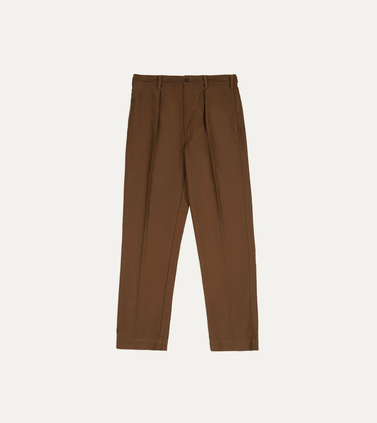 Drake's Brown Moleskin Games Trouser