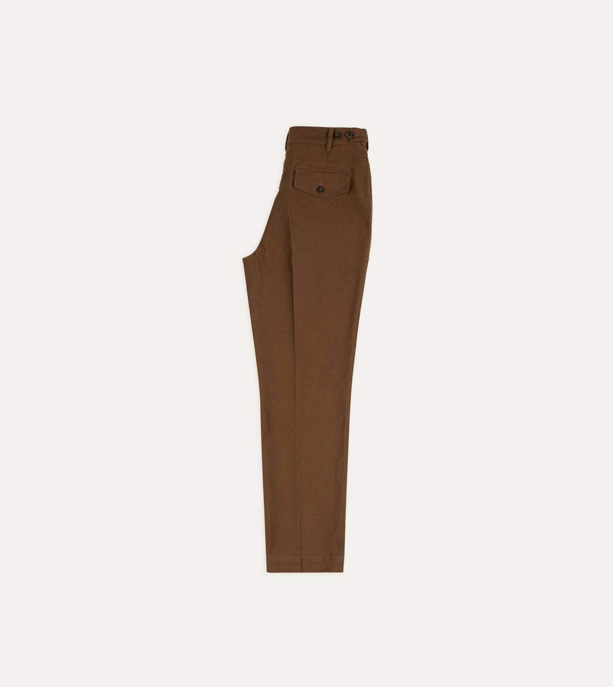 Drake's Brown Moleskin Games Trouser