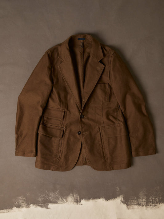 Drake's Brown Moleskin Games Blazer Mk. IV