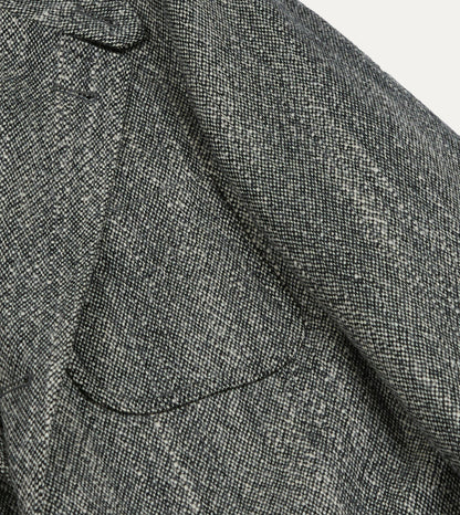 Drake's Grey Wool Tweed Field Games Blazer