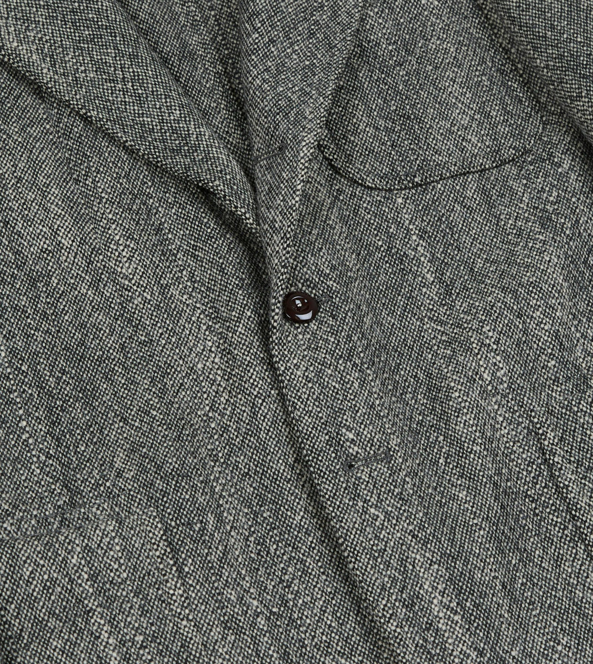 Drake's Grey Wool Tweed Field Games Blazer