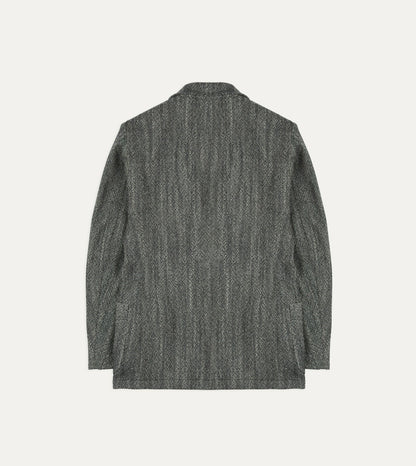 Drake's Grey Wool Tweed Field Games Blazer