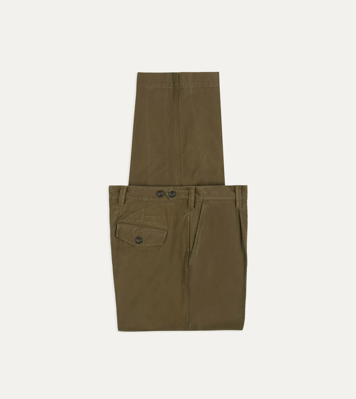 Drake's Green Cotton Travel Games Trouser
