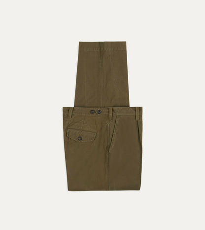 Drake's Green Cotton Travel Games Trouser