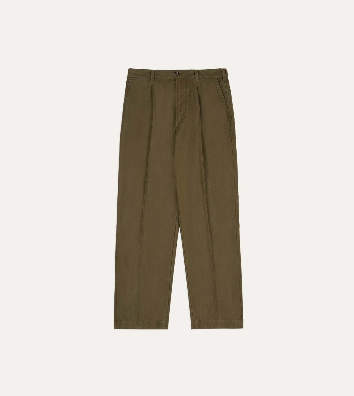 Drake's Green Cotton Travel Games Trouser