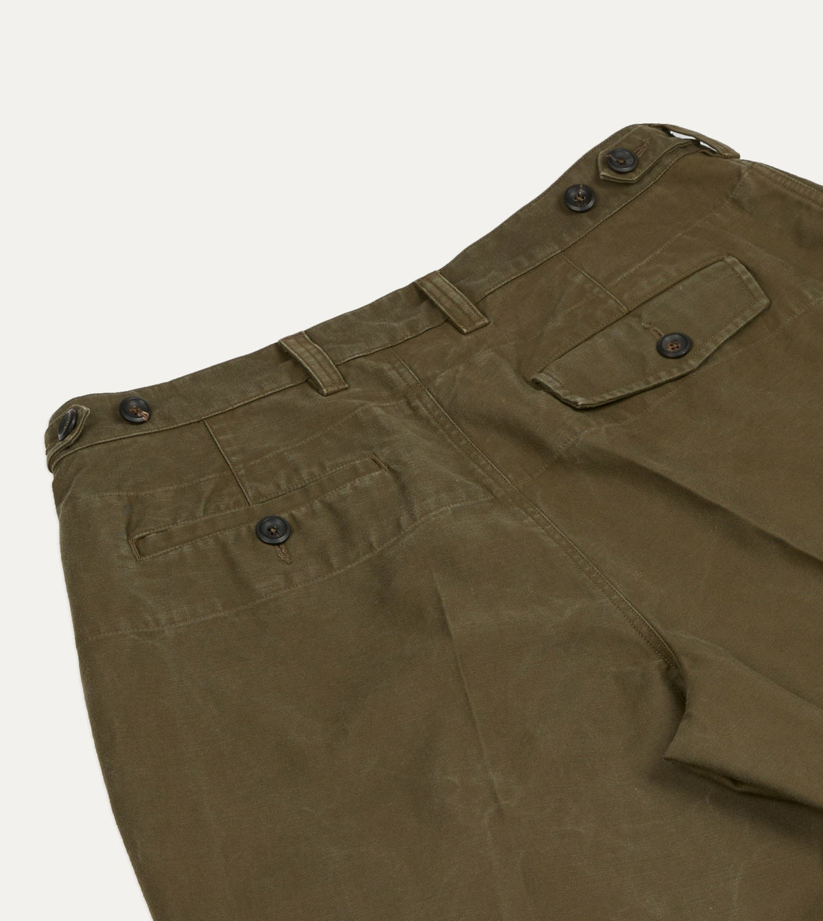 Drake's Green Cotton Travel Games Trouser