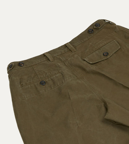 Drake's Green Cotton Travel Games Trouser