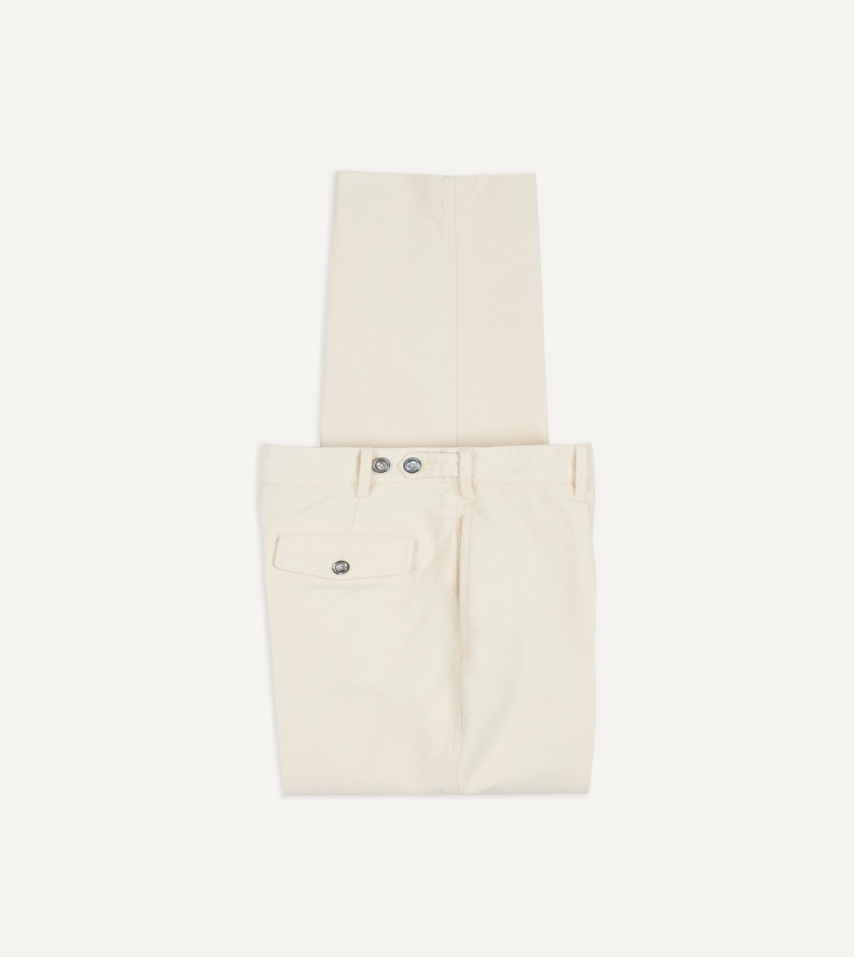 Drake's Ecru Moleskin Games Trouser