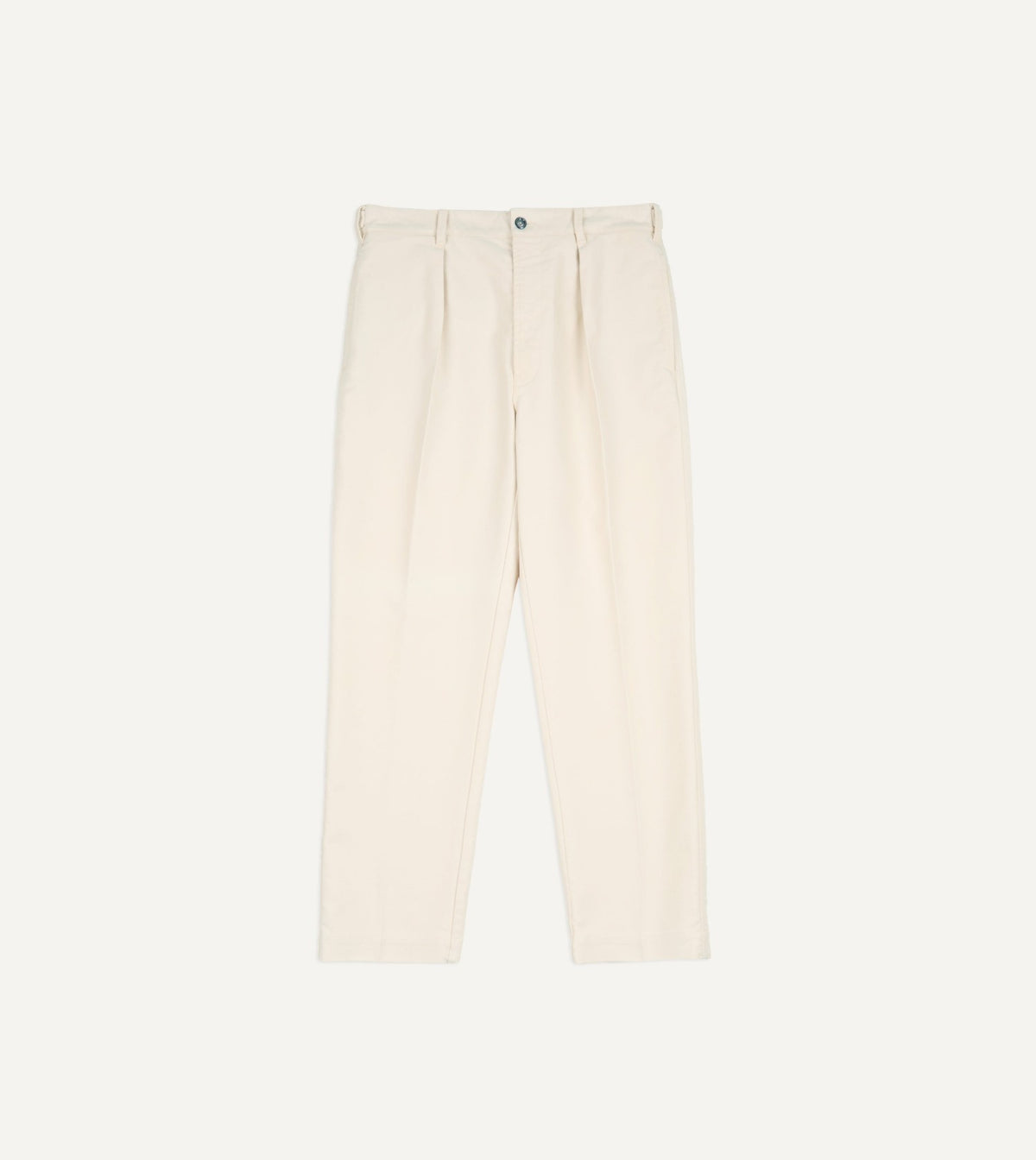 Drake's Ecru Moleskin Games Trouser