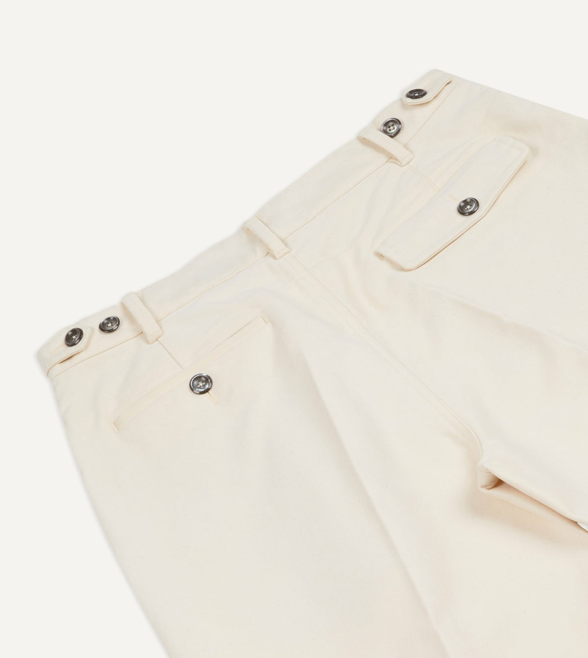 Drake's Ecru Moleskin Games Trouser