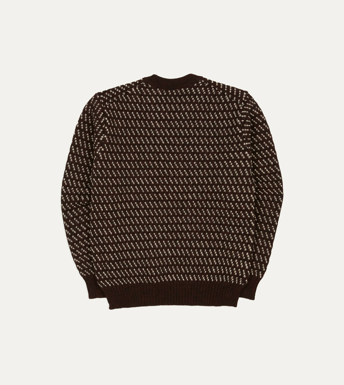 Drake's BEAMS F & Drake’s Norwegian Birdseye Wool Crew Neck Jumper