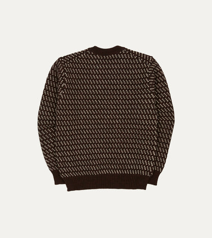 Drake's BEAMS F & Drake’s Norwegian Birdseye Wool Crew Neck Jumper