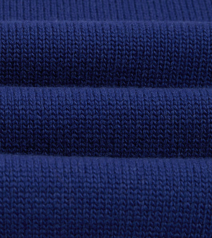 Drake's Blue Wool-Cashmere Crew Neck Jumper